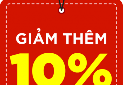 Giảm tổng 10% khi đặt hàng mua hàng từ trang chủ